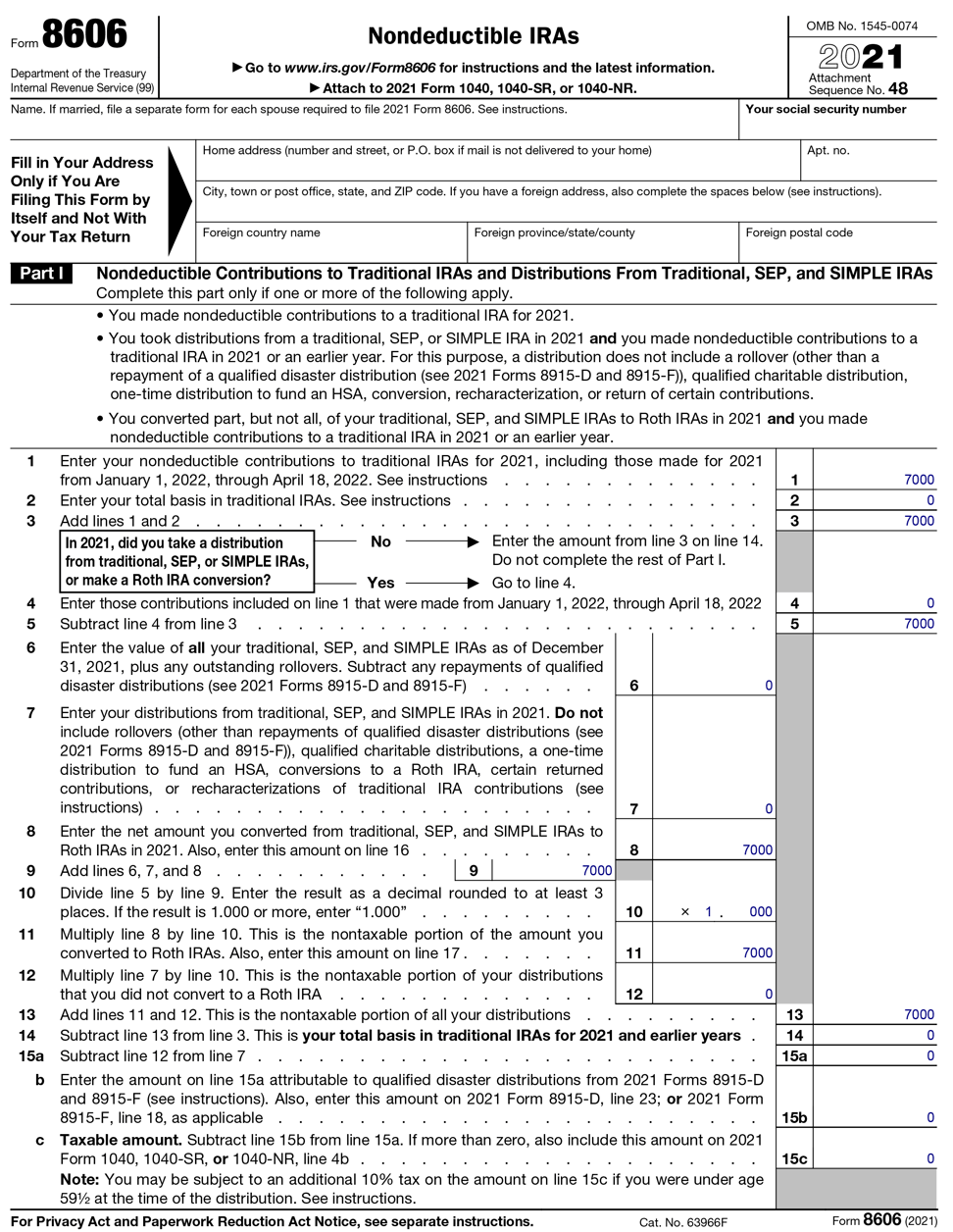 Considering a Backdoor Roth Contribution? Don’t Form 8606!